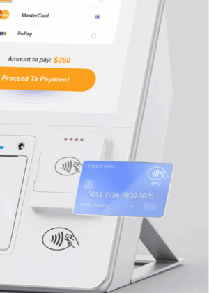 Alternative view of Desktop Self-Service Kiosk