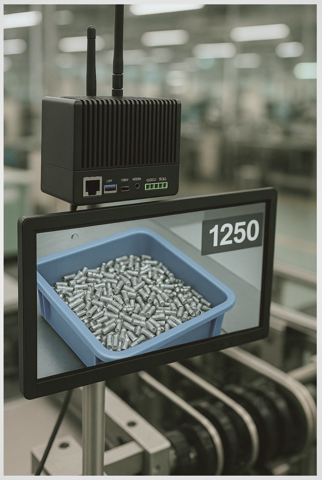 Applications of Edge IoT devices in component and equipment counting systems in manufacturing plants